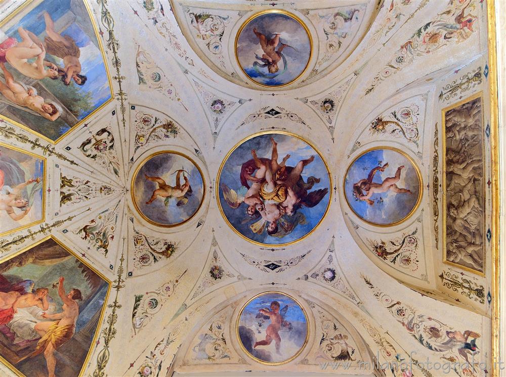 Milan (Italy) - Ceiling of the second boudoir of Serbelloni Palace